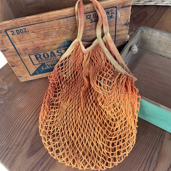 ✨HAND DYED NET STRING FRENCH MARKET BAG✨ - Picture 4 of 6